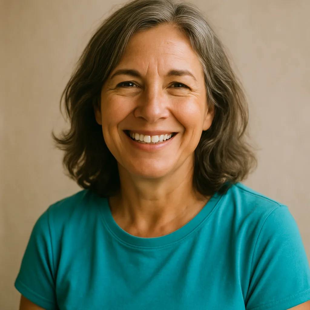 Smiling woman in her 50s — member of The Cardiff Dating Site